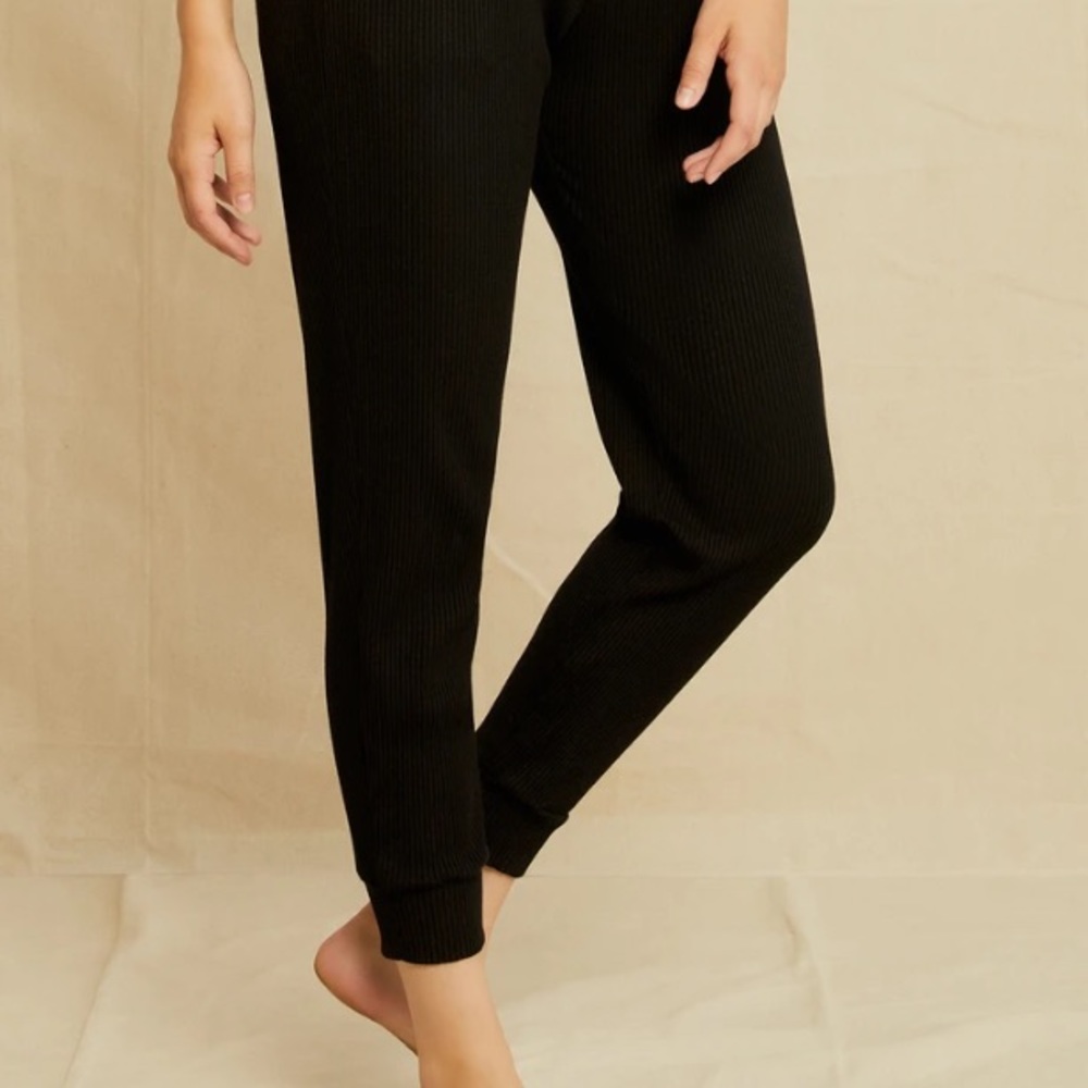 Amour vert skylar ribbed jogger- grey- medium -New without tags